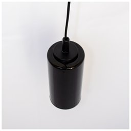 PENDENTE CILINDRO COM VIDRO PRETO - 2