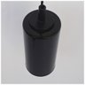 PENDENTE CILINDRO COM VIDRO PRETO - 3