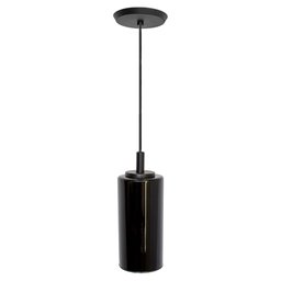 PENDENTE CILINDRO COM VIDRO PRETO - 6
