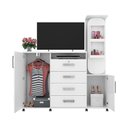 Ver imagem 3 de Cômoda de Madeira 4 Gavetas Branco Copacabana Lukaliam