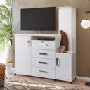 Ver imagem 7 de Cômoda de Madeira 4 Gavetas Branco Copacabana Lukaliam