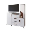 Ver imagem 2 de Cômoda de Madeira 4 Gavetas Branco Copacabana Lukaliam