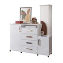 Ver imagem 1 de Cômoda de Madeira 4 Gavetas Branco Copacabana Lukaliam