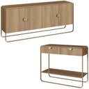 Ver imagem 1 de Balcao Buffet e Aparador 180 Cm Organica Artesano Hanover Dourado