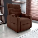 Ver imagem 6 de Poltrona Reclinável do Papaicom Porta Copos Porta Controle Toro Veludo Ferrugem Matrix