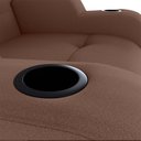 Ver imagem 5 de Poltrona Reclinável do Papaicom Porta Copos Porta Controle Toro Veludo Ferrugem Matrix