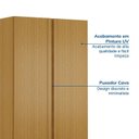 Ver imagem 7 de Guarda Roupa Planejado 2 Portas Lisas 80cm Samambaia CabeCasa MadeiraOriginals Marrom/Carvalho