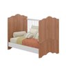 Berço Beca 3 em 1 100% MDF Carvalho Avelã / Branco Premium - 1