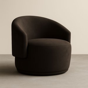 Poltrona Orgânica Oasis Bouclé Premium - Marrom