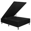 Ver imagem 5 de Base Box Baú Casal Fiori 138x188 Preto