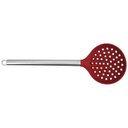 Ver imagem 7 de Escumadeira de Silicone Vinho Bordô com Cabo em Aço Inox Elite Premium 34cm