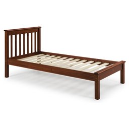 Cama Solteiro Inglesa em Madeira Maciça Mv Outlet Mogno - 2