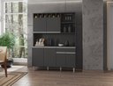 Ver imagem 1 de Kit Alice Armário de Cozinha Cor Cinza - AJL Móveis