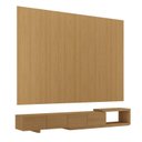 Ver imagem 3 de Rack Extensível com Painel TV 86 Polegadas 320x250cm Aruá CabeCasa MadeiraOriginals Marrom