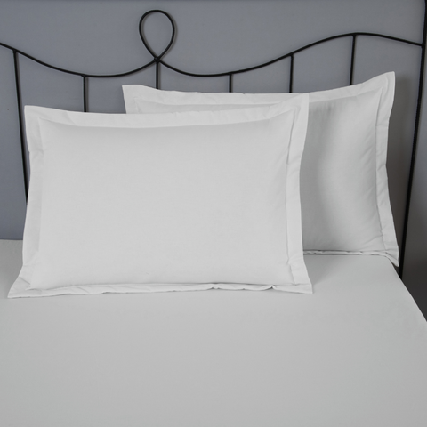 Porta Travesseiro 1 Peça Dia a Dia 70 X 50cm Algodão Percal 140 Fios Branco