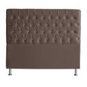Ver imagem 2 de Kit Cabeceira de Cama Box e Calçadeira Baú Paris Queen 160 Cm Capitonê Suede Rosê Eli Móveis