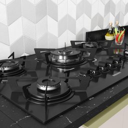 Cooktop Itatiaia Electra 5 Bocas Com Tripla Chama Mesa de Vidro e Acendimento Superautomático Preto - 3