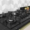Cooktop Itatiaia Electra 5 Bocas Com Tripla Chama Mesa de Vidro e Acendimento Superautomático Preto - 3