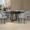 Ver imagem 3 de Mesa Capri 1,40x 1,40 Laminado Black/cina Aço Mobília