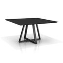 Ver imagem 1 de Mesa Capri 1,40x 1,40 Laminado Black/cina Aço Mobília