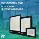 Ver imagem 5 de Refletor Holofote Slim Ultra Thin Microled 100w Branco Frio