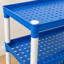 Ver imagem 4 de Estante Azul Grande 5 Andares Prateleira Organizadora Infantil Brinquedos Livros Plastica Quarto Nic