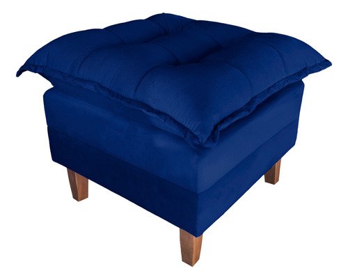 Poltrona de Amamentação Sofá Cama com Puff Azul Marinho Bz Decor - 7