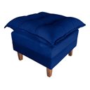 Ver imagem 7 de Poltrona de Amamentação Sofá Cama com Puff Azul Marinho Bz Home Decor