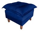 Ver imagem 5 de Poltrona de Amamentação Sofá Cama com Puff Azul Marinho Bz Home Decor