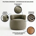 Ver imagem 4 de Poltrona Decorativa Kayce Bouclê Premium Verde Menta Desk Design