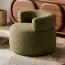 Ver imagem 1 de Poltrona Decorativa Kayce Bouclê Premium Verde Menta Desk Design
