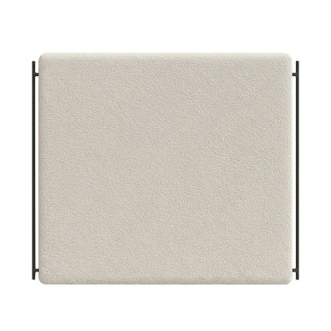 Cabeceira Casal Queen Cama Box 160 Cm Parise Bouclé Off White - Nexta Casa