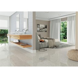 Rodapé De Porcelanato Natural Reta Opera White 19X117Cm - 2