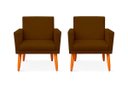 Ver imagem 1 de Kit 2 Poltrona Cadeira para Sala Confortável e Minimalista Paris em Suede