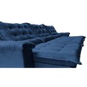 Ver imagem 4 de Sofá Retrátil e Reclinável 3,55m Cama inBox Big Fresh com SoftGel D40 Velupluma Azul