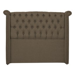 Cabeceira Sienna Para Cama Box Linho Cores - DS Estofados - Queen - CACAU - 2