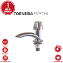 Ver imagem 2 de Torneira para Lavatório Modelo de Mesa Especial Pp 1/2'' Cor Cromado Durín