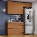 Ver imagem 2 de Cozinha Modulada 4 Pecas 200 Cm Mdp Maxxi Canela Kappesberg Canela