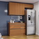 Ver imagem 6 de Cozinha Modulada 4 Pecas 200 Cm Mdp Maxxi Canela Kappesberg Canela