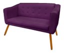 Ver imagem 2 de Poltrona Namoradeira Lavínia Roxa Slk Decor