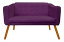 Ver imagem 1 de Poltrona Namoradeira Lavínia Roxa Slk Decor