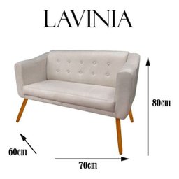 Poltrona Namoradeira Lavínia Roxa Slk Decor - 3