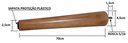 Ver imagem 2 de Kit 4 Pé Palito 70cm Amêndoa Marrom Claro + Chapinha Inclinada