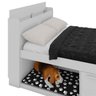 Cama Roxy Casal com Espaço Pet Branco - 5