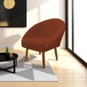 Ver imagem 1 de Poltrona Decorativa para Sala Recepção Manicure Consultório Stella Suede