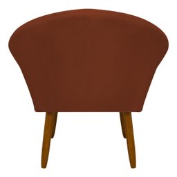 Poltrona Decorativa para Sala Recepção Manicure Consultório Stella Suede - 5