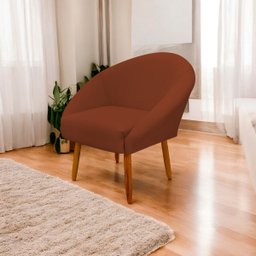 Poltrona Decorativa para Sala Recepção Manicure Consultório Stella Suede - 2