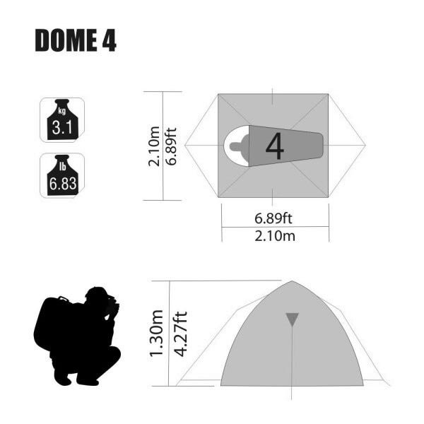 Barraca Nautika Dome 4 Pessoas - 5