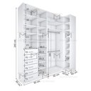 Ver imagem 3 de KIT MODULAR CLOSET OU COMÉRCIO M425.B MUNDI MOVEIS