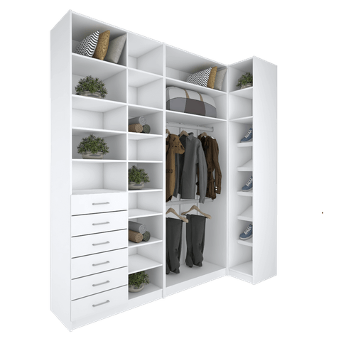 KIT MODULAR CLOSET OU COMÉRCIO M425.B MUNDI MOVEIS